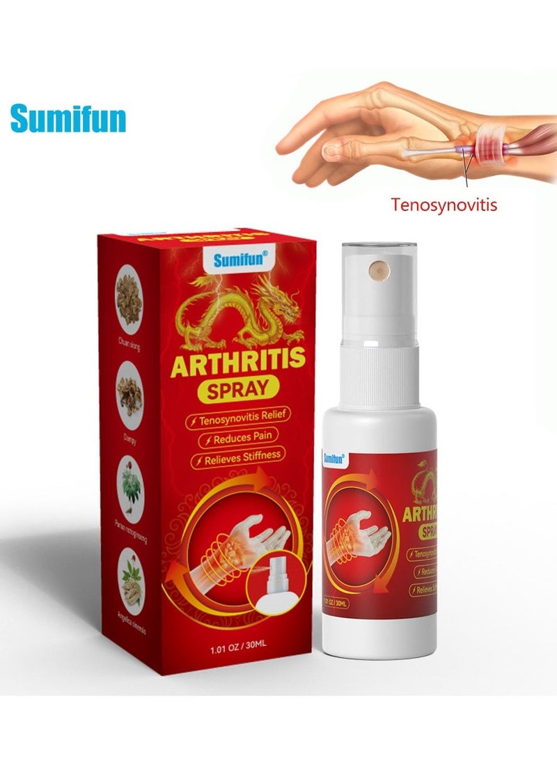 Sumifun Tenosynovitis Spray, Thumb and Wrist Care Spray, Wrist and Finger Joint Pain Relief, Natural Plant Extract 30ml - Image 1