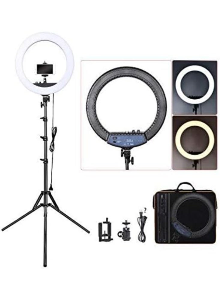 MUNTAQI LED Selfie Ring Light with Remote Control, Dimmable, 32cm, Brightness & Color Temperature Adjustable - Image 2