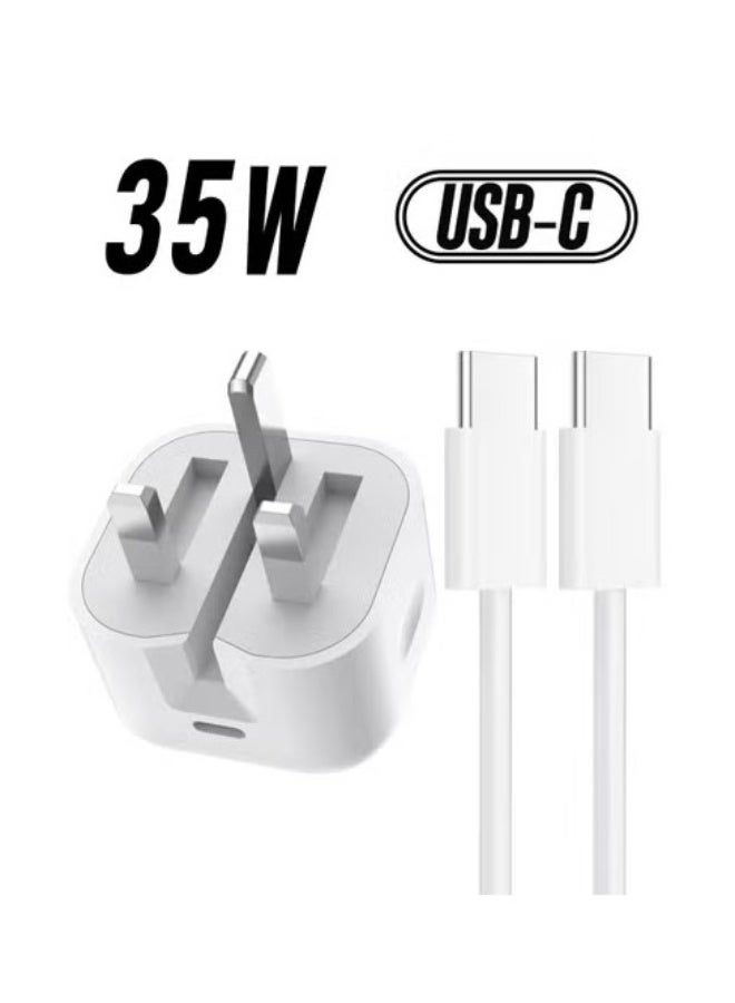35W USB-C Power Adapter USB-C to Cable Fast Charger - Image 1