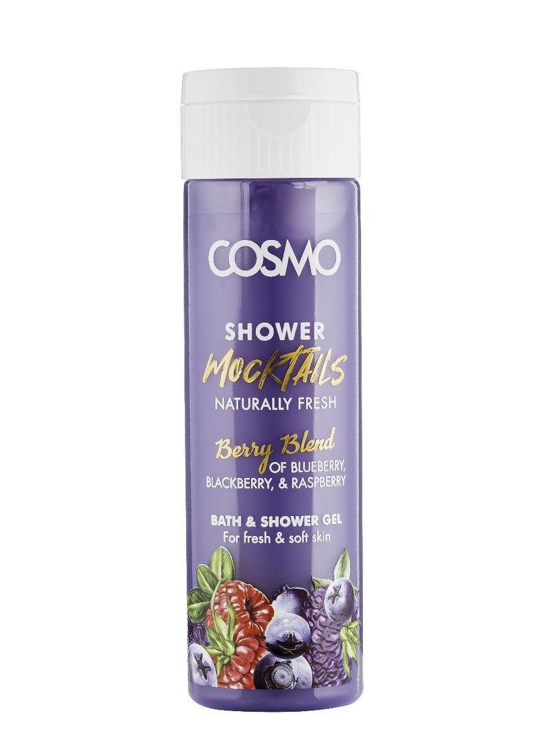 COSMO Bath And Shower Gel For Fresh And Soft Skin Berry Blend 300ML 