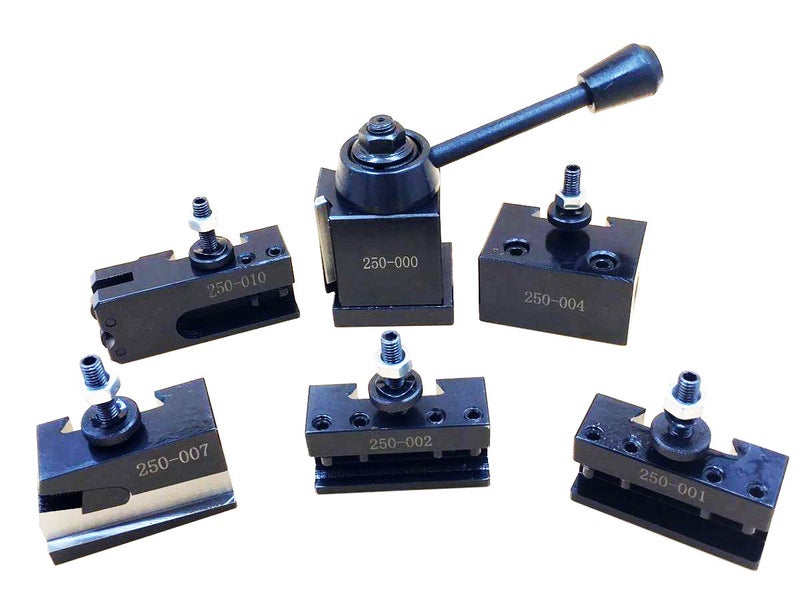 LLDSIMEX 0XA Wedge Type Quick Change Tool Post Set For Mini Lathe 6-9" SWING Steel Material - Image 1