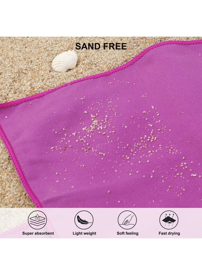 Rainleaf Microfiber Towel, 30 X 60 Inches. Purple - Image 5