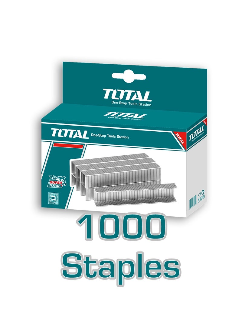 TOTAL Professional Staples, 8mm x 1.2mm, 1000 Pack, Compatible with THT31142, THT31143, THT31146 Models, Metal Construction - Image 3