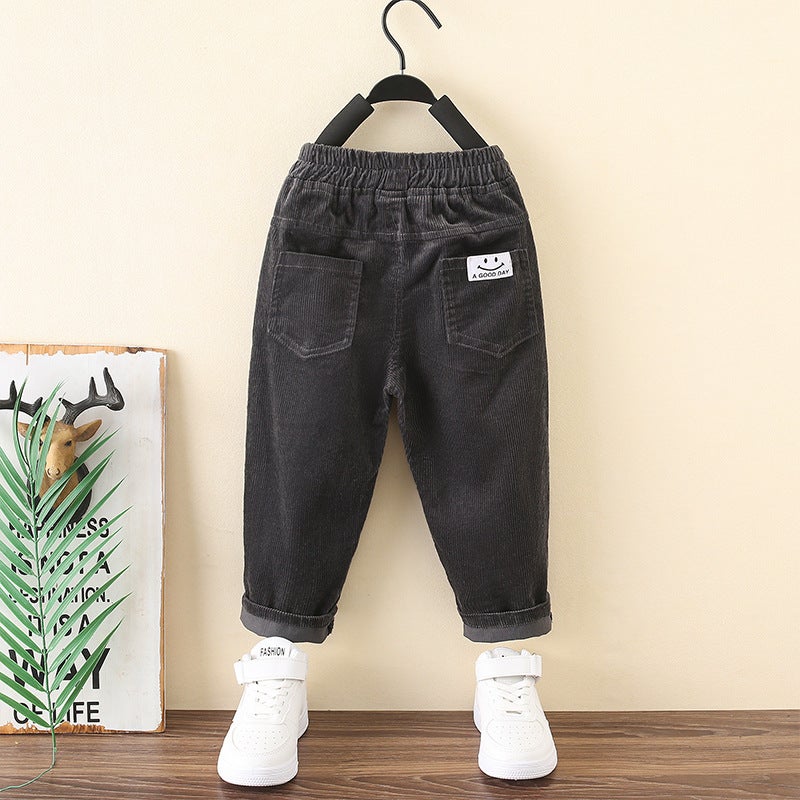 Children'S Pants Stylish Baby Korean Casual Pants Boys Spring Fashionable Straight Long Pants - Image 1