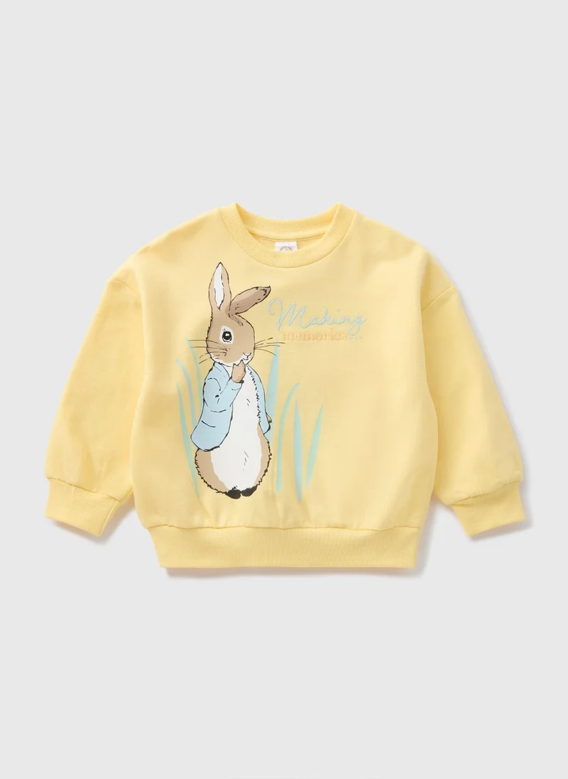 Matalan Peter Rabbit Girls Yellow Sweatshirt