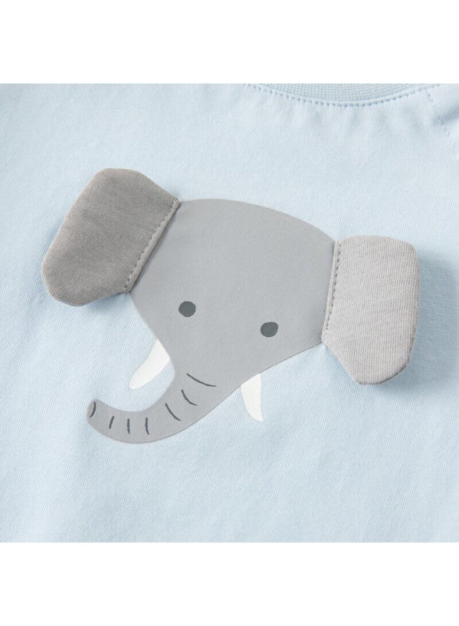 Dave & Bella Baby Summer Short Sleeve Romper Boy Crawling Suit - Image 2
