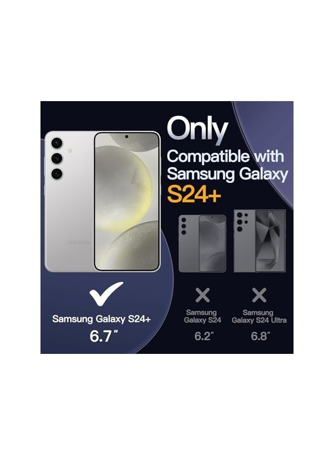 JETech Case for Galaxy S24+ / S24 Plus 5G, Non-Yellowing Shockproof Bumper Protective Phone Cover, Anti-Scratch Hard PC Back (Clear) - Image 2