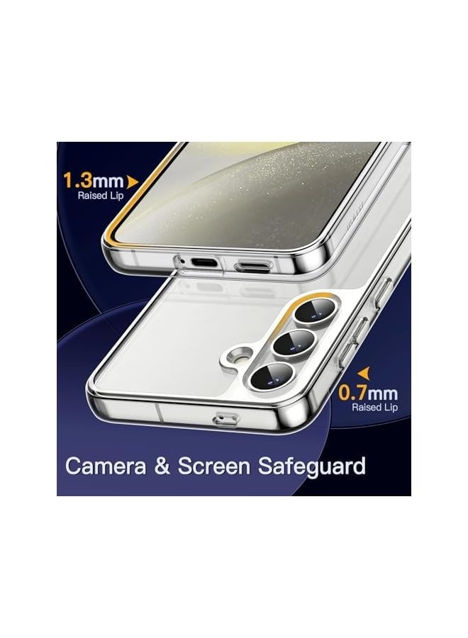 JETech Case for Galaxy S24+ / S24 Plus 5G, Non-Yellowing Shockproof Bumper Protective Phone Cover, Anti-Scratch Hard PC Back (Clear) - Image 4