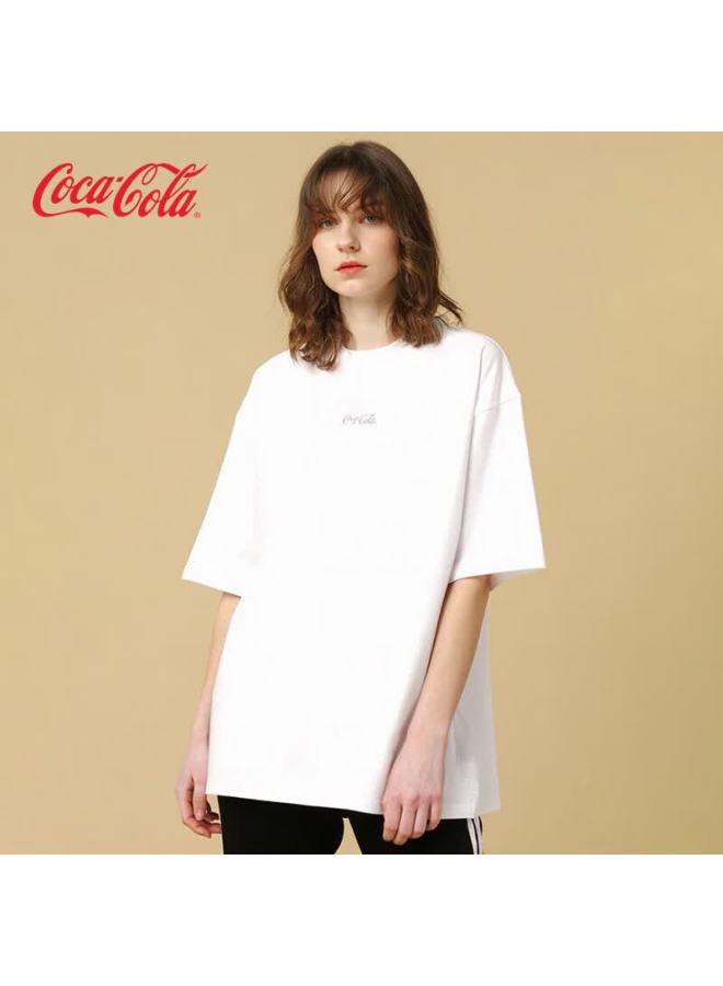 Coca-cola Short-sleeve T-shirt For Men And Women, Summer American Trendy Sports Tee Undershirt, White, 2XL - Image 2