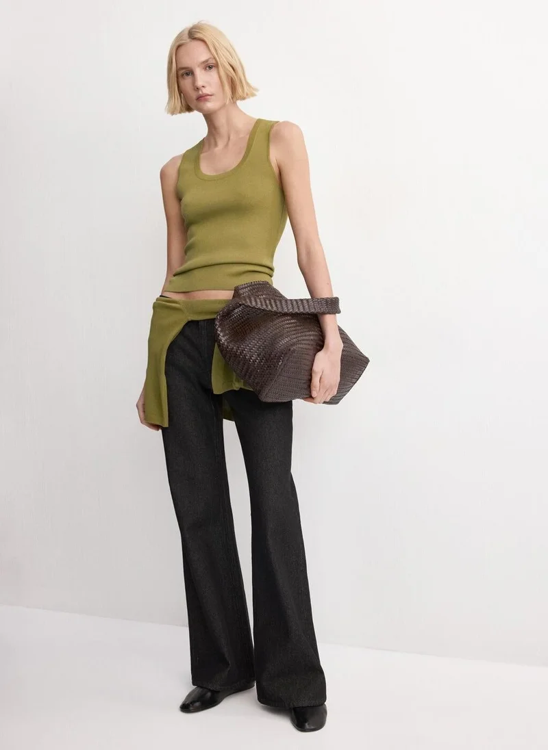 MANGO  Round-neck knitted top for Women | Best Price UAE