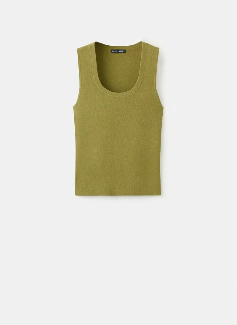 MANGO  Round-neck knitted top for Women | Best Price UAE