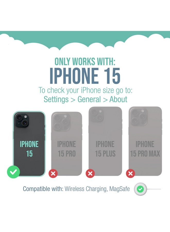 سمارتيش جراب Smartish® المغناطيسي لهاتف iPhone 15 - Gripmunk متوافق مع MagSafe [خفيف الوزن + واقي] غطاء قبضة رفيع/رفيع مع بطانة من الألياف الدقيقة لهاتف Apple iPhone 15 - Black Tie Affair - Image 5