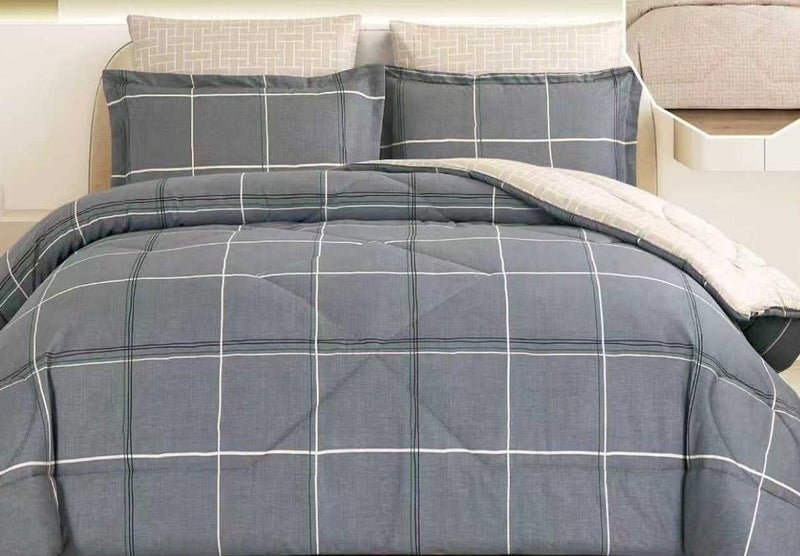 Elegant 100% cotton double bed sheet set, 6 pieces, size 230*250 - Image 2