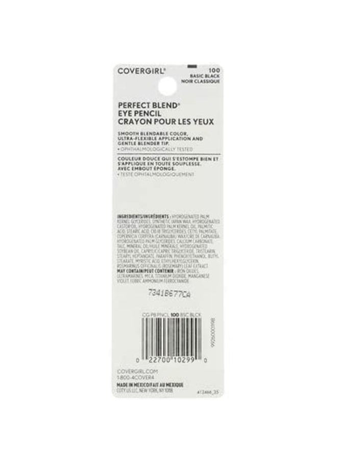 CoverGirl - CoverGirl Perfect Blend Eye Pencil, Basic Black [100], 0.03 oz (Pack of 4) - Image 1