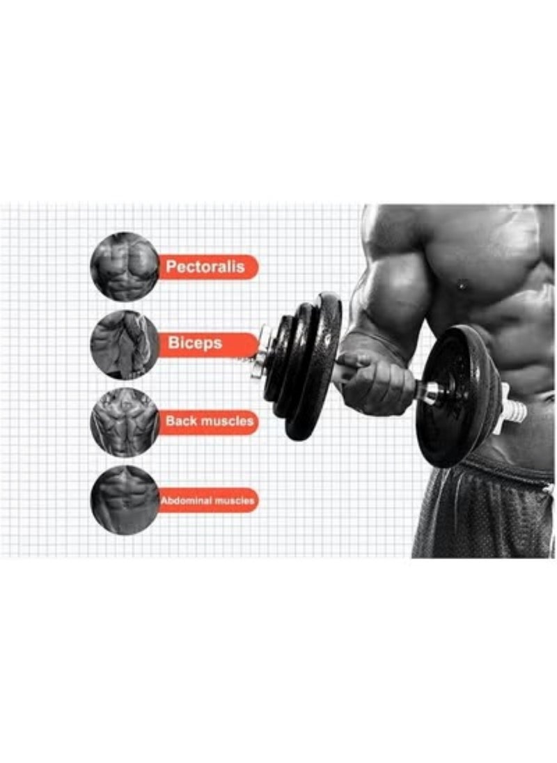 30kg Adjustable Dumbbell Set with Case and Connecting Rod