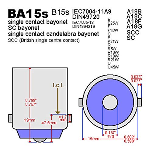 MASO 1156 Car Brake Lights, 100W BA15S 382 P21W XBD White LED Stop Reverse Parking Light Canbus Bulb Pack of 2 - Image 5