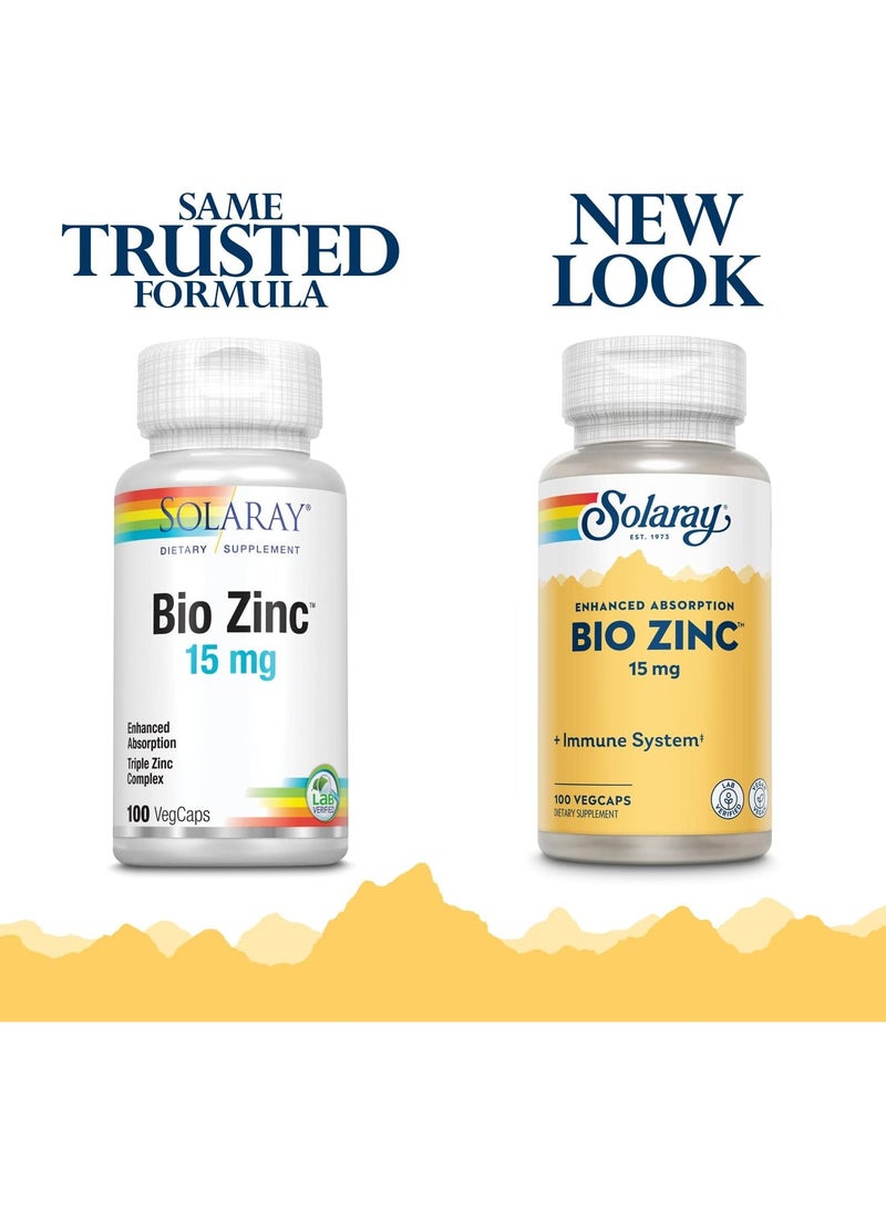 Solaray SOLARAY Bio Zinc with Picolinate Synergistic Ingredients (100 Capsules)  - Image 3
