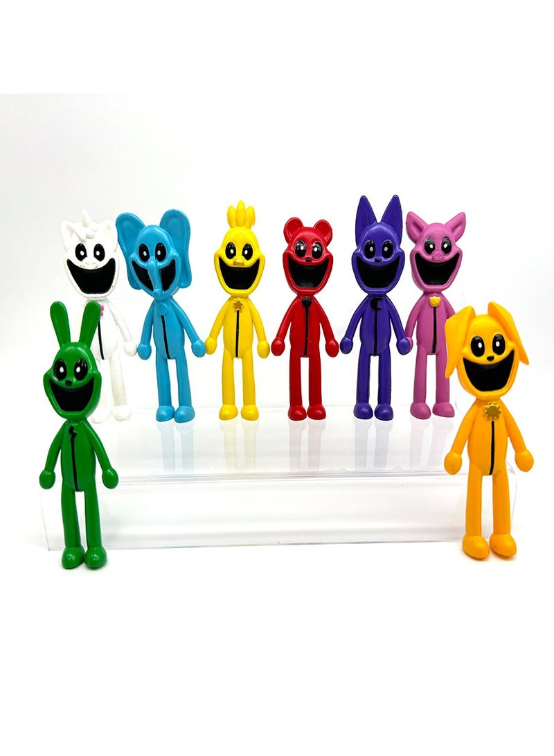 general Scary Smiling Small Animal Handicraft Doll Sleepy Cat Monster Game Peripheral Toy Model Ornaments - Image 1