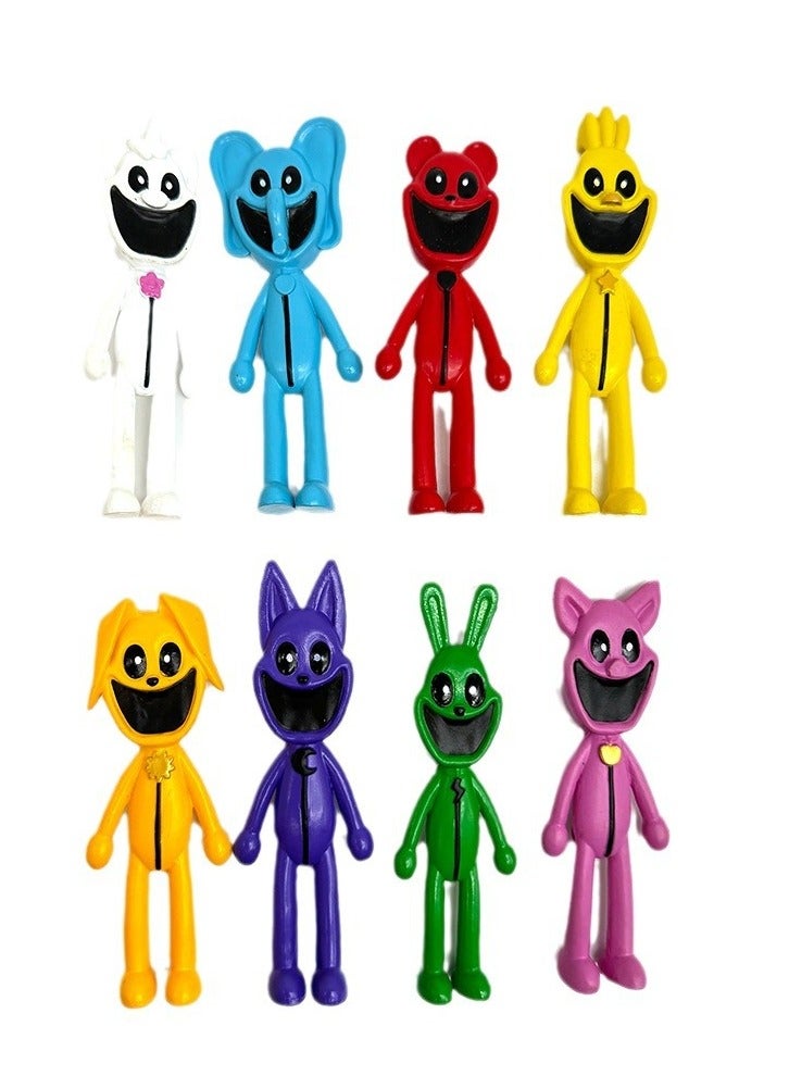 general Scary Smiling Small Animal Handicraft Doll Sleepy Cat Monster Game Peripheral Toy Model Ornaments - Image 2