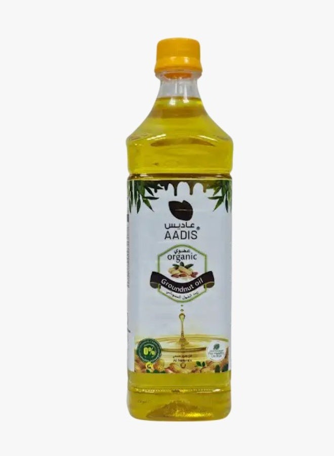أديس زيت الفول السوداني العضوي من AADIS، لتر واحد - Image 1
