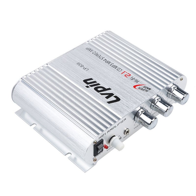 Popular 2.1 Channel 12V Small Power Amplifier Lvpin Car High-Fidelity Audio Amplifier Lp-838 - Image 2