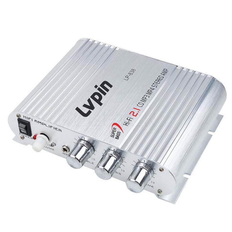 Popular 2.1 Channel 12V Small Power Amplifier Lvpin Car High-Fidelity Audio Amplifier Lp-838 - Image 4