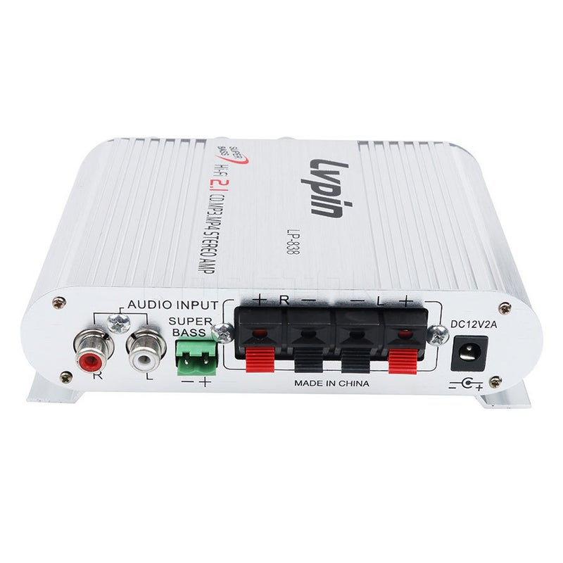 Popular 2.1 Channel 12V Small Power Amplifier Lvpin Car High-Fidelity Audio Amplifier Lp-838 - Image 3