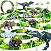 Desuccus Dinosaur Toys for Kids 35 Glow in The Dark Flexible Train Track Playset 2 Dinosaur Car for 3 4 5 6 7 Year Up Old Boys Girls Best Gift - Image 3