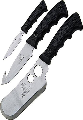 Smith & Wesson Bullseye SWCAMP 3 Piece Camping Set with 3Cr13 Stainless Steel Blades and Rubberized Steel Handles for Outdoor, Tactical, Survival and EDC - Image 3