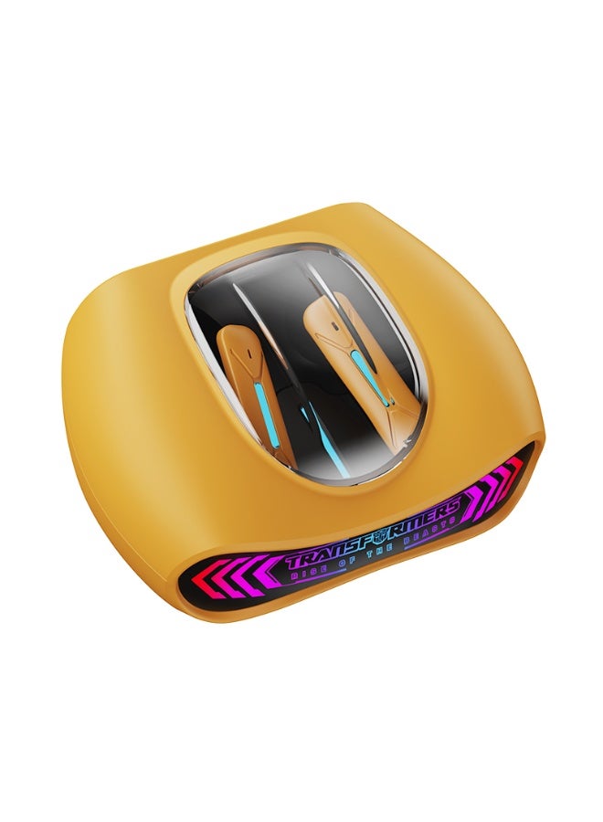 Transformers Wireless Headphones TF-T97 Bluetooth Earbuds Headsets, RGB Ambient Light, Gaming and Music Dual Mode, Bumblebee - Image 4