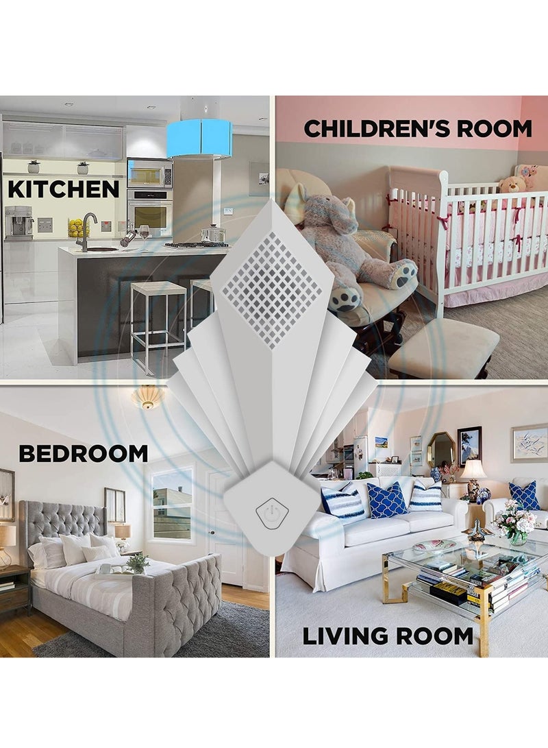 Zikra Ultrasonic Insect Repeller, Intelligent Frequency Night Light Plug in Indoor Rodent Repeller Suitable for Insects, Cockroaches, Rats, Spiders, Ants, Bugs, Mosquitoes and Other Pests Control (2 Pcs) - Image 2