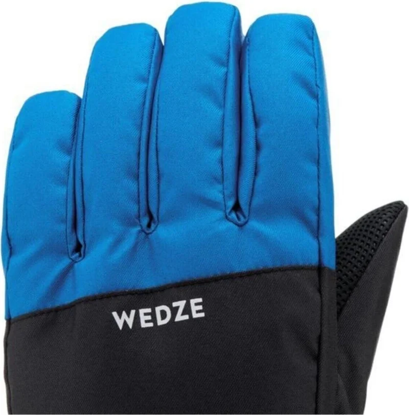 Nikadu - Children's Ski Gloves Waterproof Blue Gray Dgstr 100
