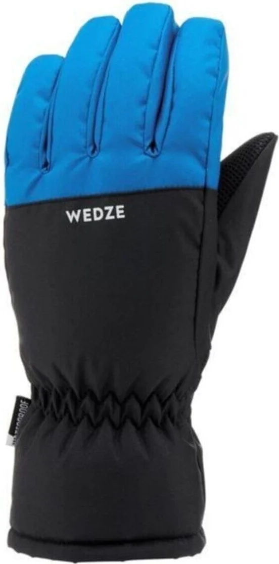 Nikadu - Children's Ski Gloves Waterproof Blue Gray Dgstr 100