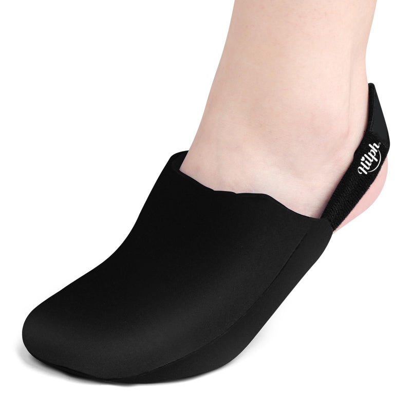Hilph Foot Toes Ice Pack Wrap for Swelling Bunion Surgery Forefoot Cold Gel Sock with Strap for Broken Toes Injuries Gout Plantar Fasciitis Tendonitis Toe Surgery Recovery Single Black - Image 3