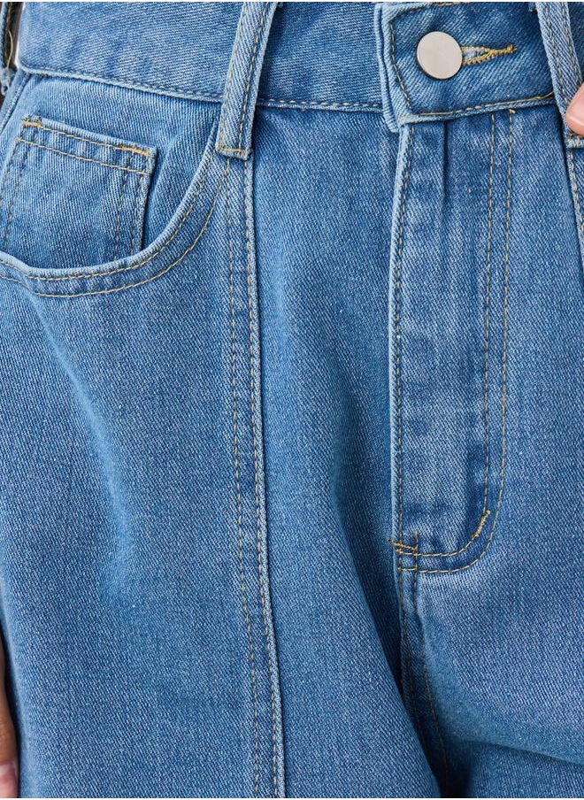 Take Two Take Two Mid Rise Tapered Jeans with Pockets  - Image 3