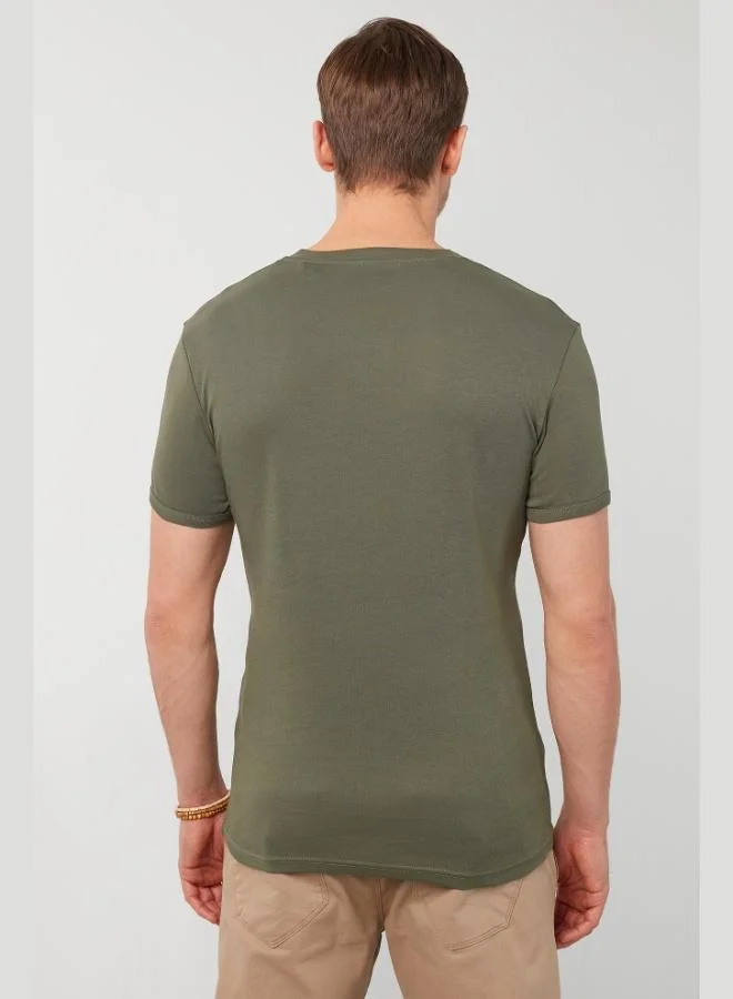 Buratti  Buratti Cotton Button Detailed Slim Fit V-Neck 3-Pack T-Shirt Men's T-SHIRT 5902122S3 for Men | Best Price UAE