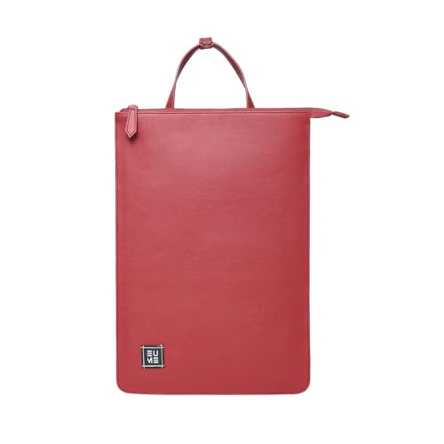 EUME Tech Case Laptop Sleeve 15.6 Inch | Laptop Cover, MacBook Sleeve | with Padded Compartment | Vegan Leather Fabric | Fits Up to 15.6" Laptop & MacBook I Burgundy - Image 1