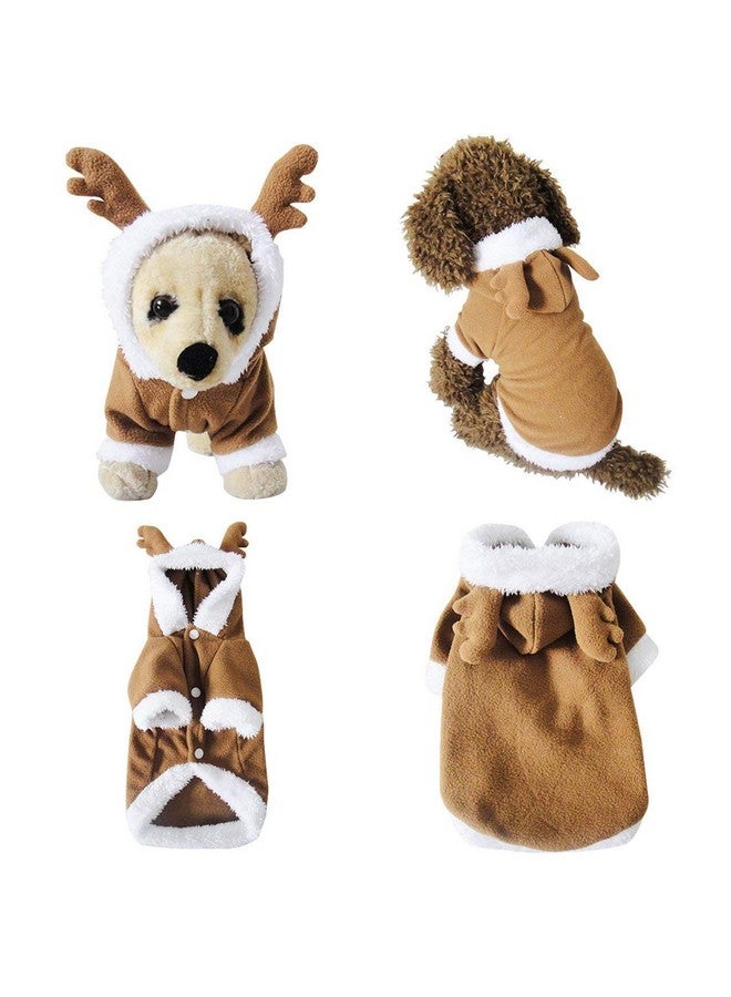 موغوكو زي رعاة البقر من موجوكو، زي رعاة البقر على شكل كلب وقط، زي رعاة البقر المضحك، ملابس صوفية دافئة بغطاء رأس لعيد الميلاد (مقاس 3XL) - Image 1