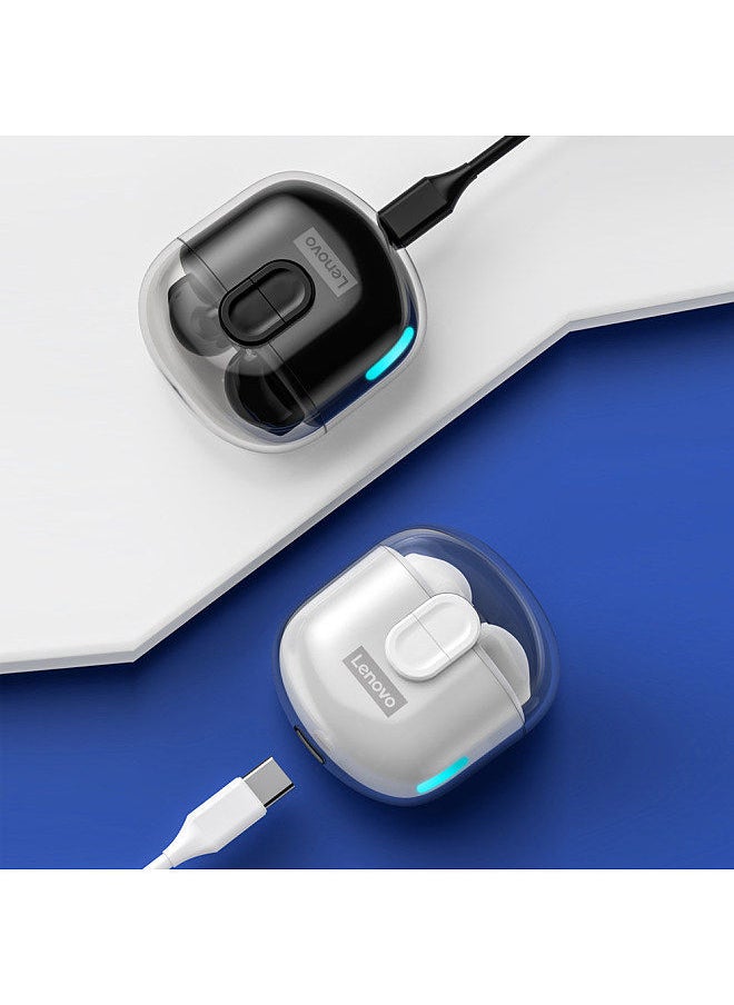 Lenovo Group Limited Lenovo LP12 BT5.3 True Wireless Earbuds Semi-in-ear Earphones w/Dual Mic Noise Cancellation /Auto-pairing/HiFi Stereo Sound/Low Latency Sports Headset Black  - Image 2