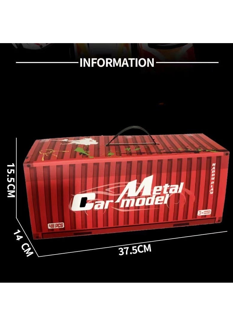 48pcs Pull Back Kids Toys Car Set,Alloy Racing Cars Toys For Kids,Bulk Mental Trucks Toy Vehicles Set,Toy Cars for Kids Ages 3-8 Goodie Bag Stuffers Mini Cars Party Favors for Kids Boys and Girls - Image 5