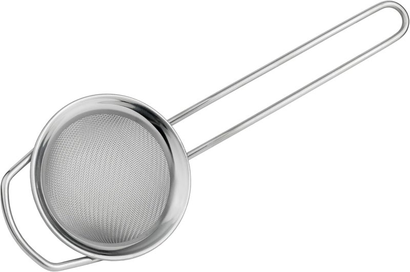 GRUNWERG ST-3003 Fine Mesh Strainer with Polished Rim And Handle, Silver, 3-Inch, 8cm Diameter - Image 2