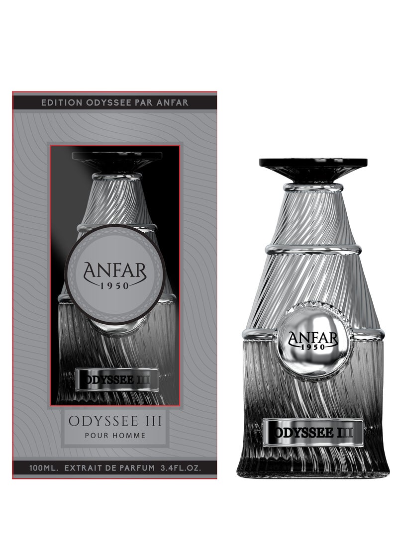 Anfar ANFAR 1950 ODYSSEE III Pour HOMME Extrait de Parfum, Cardamom, Pink Pepper, Bergamot, Mint, Artemisia,FOR MEN,100ML  - Image 1