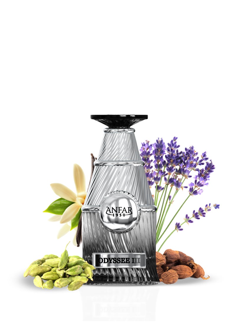 Anfar ANFAR 1950 ODYSSEE III Pour HOMME Extrait de Parfum, Cardamom, Pink Pepper, Bergamot, Mint, Artemisia,FOR MEN,100ML  - Image 2