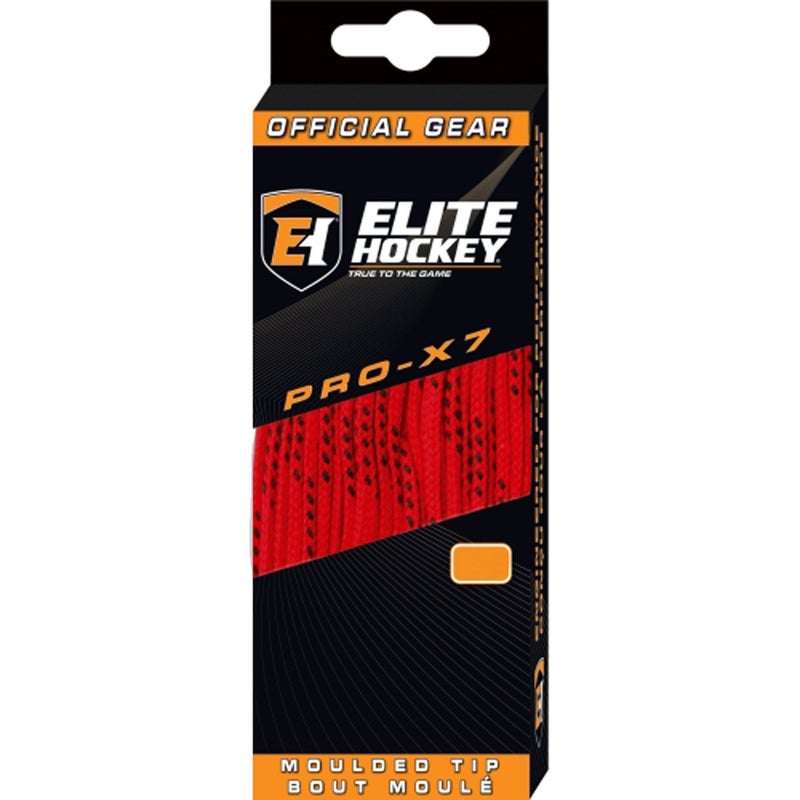Elite Hockey Elite Hockey PRO-X7 Skate Laces (X7-Red, 108")  - Image 1
