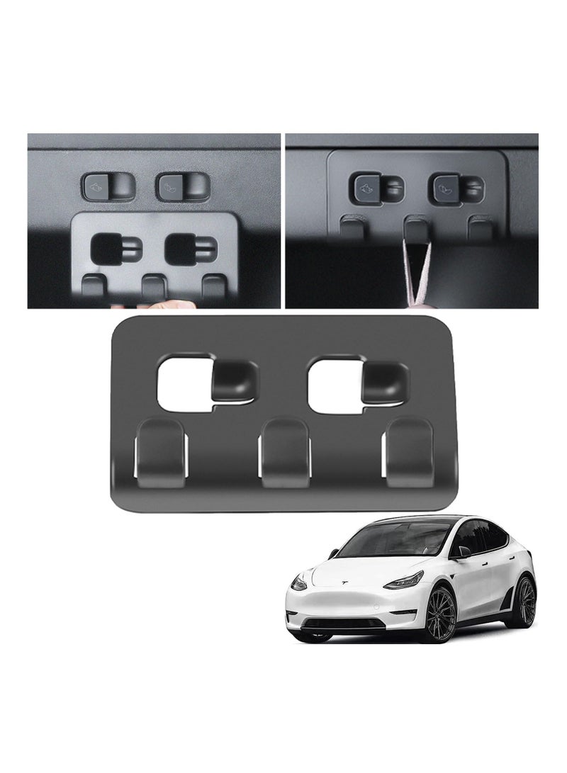 Generic Trunk Organizer Hooks for Tesla Model Y (2021-2023) - Grocery Bag Holders & Tote Organizers - Essential Accessories for Your Tesla Model Y Trunk Storage Solutions.  - Image 1