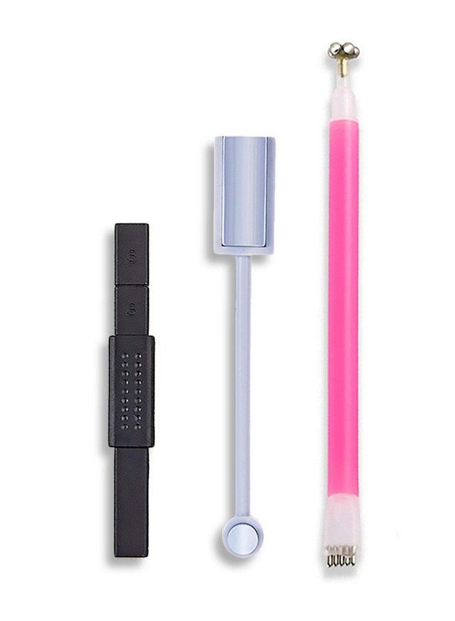 SILPECWEE 3Pcs 3D Cat Eyes Nail Art Magnetic Pen Set Double Head Magnet Stick Uv Gel Magic Manicure Tools For Diy&Salon - Image 1