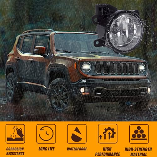RANSOTO 68256470AA Fog Light Lamp Compatible with 20152020 Jeep Renegade Compass RAM 1500 Replaces CH2592152 - Image 3