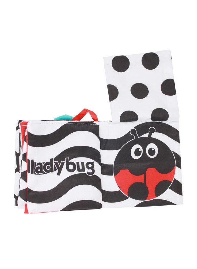 ساسي كتاب أنشطة Peek-A-Boo مع رابط قابل للتوصيل للسفر أثناء التنقل، واللعب الحسي، باللونين الأبيض والأسود، للأعمار من 0 أشهر فما فوق - Image 5