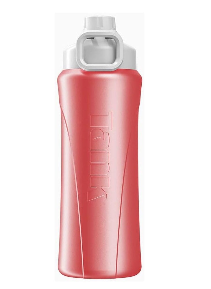 TANK Tank Insulated Plastic Water Bottle Mini Super Cool 650mL, Pink, BPA Free  - Image 4