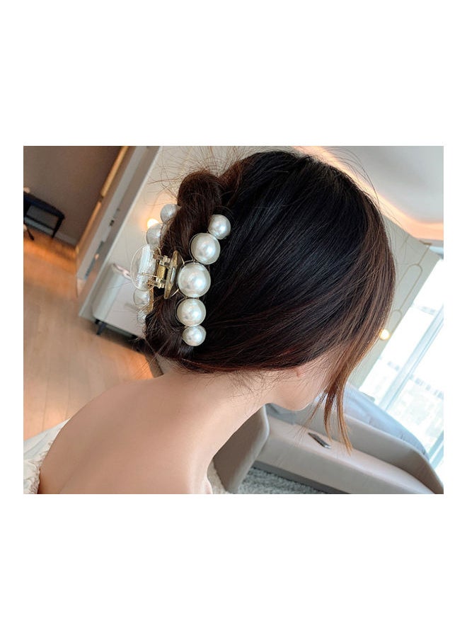 NIBEMINENT Pan Hair Pearl Grab Clip Headdress  - Image 2